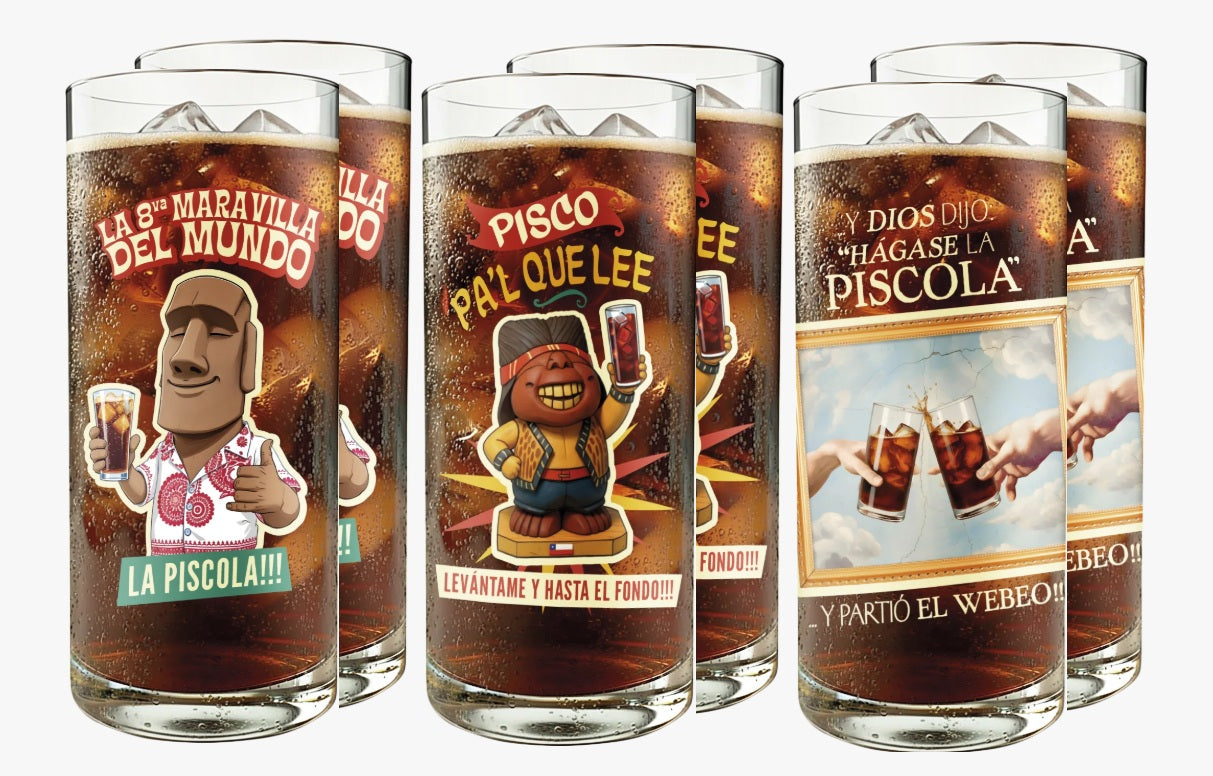 Set de 6 Vasos Piscoleros
