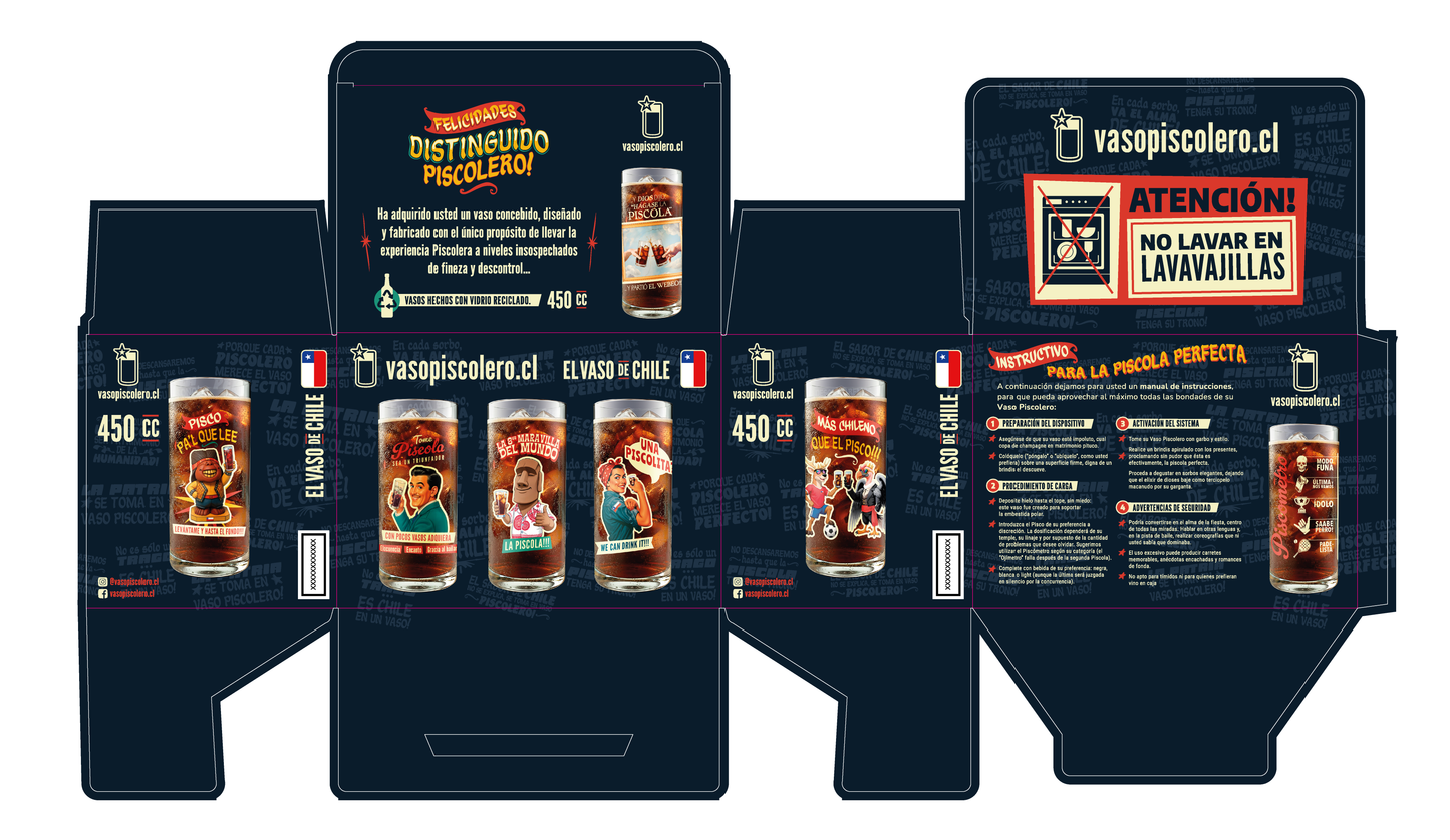 Set de 6 Vasos Piscoleros