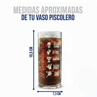 PACK DE 3 VASOS PISCOLEROS